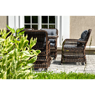 Обеденная группа 4SIS Цесена Цвет: коричневый для дачи Обеденная группа 4SIS Цесена Цвет: коричневый, садовая мебель