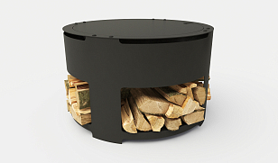 Уличный очаг Grey Stone Fuego Wood для сада и загородного дома Уличный очаг Grey Stone Fuego Wood, уличное оборудование