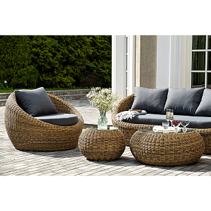 Лаун-зона 4SIS Барселона, цвет соломенный для дачи Лаун-зона 4SIS Барселона, цвет соломенный, садовая мебель