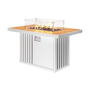 Стол-камин Kaminex Мерапи Белый для сада и загородного дома Стол-камин Kaminex Мерапи Белый, уличное оборудование