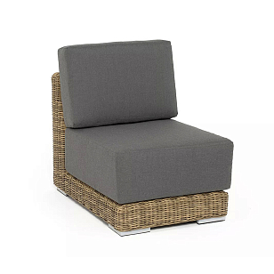 Модуль диванный прямой 4SIS Капри, цвет соломенный для дачи Модуль диванный прямой 4SIS Капри, цвет соломенный, садовая мебель