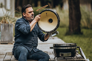 керамический гриль monolith icon black для приготовления пищи Керамический гриль Monolith ICON Black