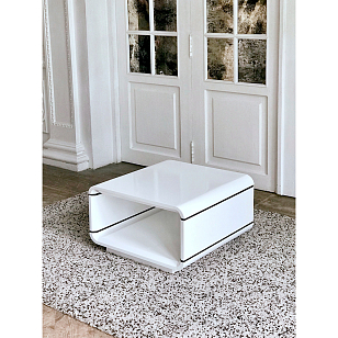 Столик журнальный Paoli Opus Quadro Цвет: белый для дачи Столик журнальный Paoli Opus Quadro Цвет: белый, товары для загородного дома