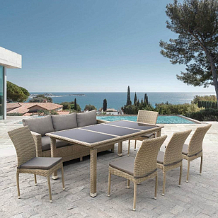 Комплект садовой мебели Lite Gallarate beige для дачи Комплект садовой мебели Lite Gallarate beige, садовая мебель