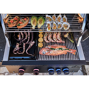 Встраиваемый газовый гриль Napoleon BIG-32 черный для приготовления пищи Встраиваемый газовый гриль Napoleon BIG-32 черный для сада