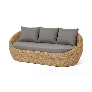 Диван трехместный 4SIS Барселона Цвет: соломенный для дачи Диван трехместный 4SIS Барселона Цвет: соломенный, садовая мебель