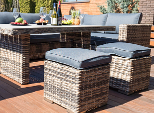 Комплект мебели из искусственного ротанга Lite Sanremo для дачи Комплект мебели из искусственного ротанга Lite Sanremo, садовая мебель
