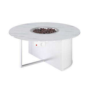 Стол-камин Kaminex Бромо Белый для сада и загородного дома Стол-камин Kaminex Бромо Белый, уличное оборудование
