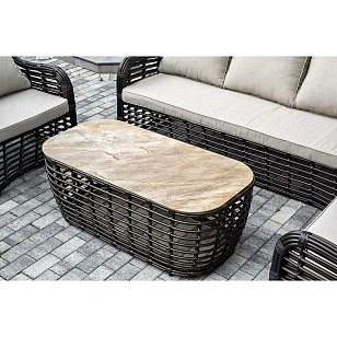 Лаунж-зона 4SIS Ницца, цвет бронзовый для дачи Лаунж-зона 4SIS Ницца, цвет бронзовый, садовая мебель