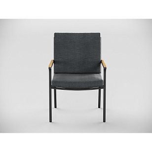 Обеденная зона Gardenini Premium Bella 280 Карбон / Темно-серый со стульями Premium Calma S для дачи Обеденная зона Gardenini Premium Bella 280 Карбон / Темно-серый со стульями Premium Calma S, садовая мебель