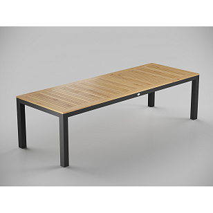 Обеденная зона Gardenini Premium Bella 280 Карбон / Темно-серый со стульями Premium Calma S для дачи Обеденная зона Gardenini Premium Bella 280 Карбон / Темно-серый со стульями Premium Calma S, садовая мебель