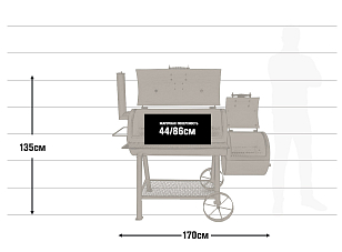 Коптильня Oklahoma Joe's Highland Reverse для приготовления пищи Коптильня Oklahoma Joe's Highland Reverse для сада
