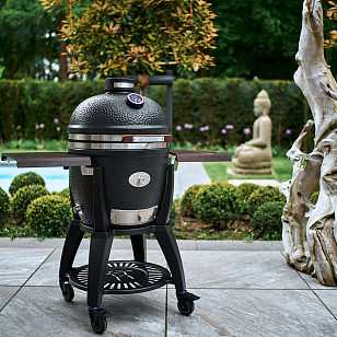 керамический гриль monolith lechef avantgarde 66 set, черный для приготовления пищи Керамический гриль Monolith LeChef Avantgarde 66 Set, черный