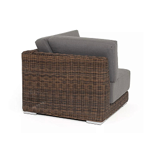 Модуль диванный угловой 4SIS Капри, цвет коричневый для дачи Модуль диванный угловой 4SIS Капри, цвет коричневый, садовая мебель