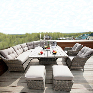 Комплект мебели из искусственного ротанга Lite Sorrento для дачи Комплект мебели из искусственного ротанга Lite Sorrento, садовая мебель