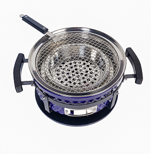 Настольный керамический гриль Diamond Egg Tabletop Grill Цвет: синий для приготовления пищи Настольный керамический гриль Diamond Egg Tabletop Grill Цвет: синий для сада