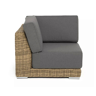 Модуль диванный угловой 4SIS Капри, цвет соломенный для дачи Модуль диванный угловой 4SIS Капри, цвет соломенный, садовая мебель