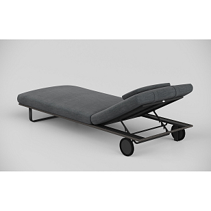 Шезлонг Gardenini Premium Hacienda S Карбон / Темно-серый для дачи Шезлонг Gardenini Premium Hacienda S Карбон / Темно-серый, садовая мебель