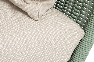 Диван 4SIS Фиджи 3-местный, каркас светло-серый муар, роуп зеленый, ткань Mossle бежевая для дачи Диван 4SIS Фиджи 3-местный, каркас светло-серый муар, роуп зеленый, ткань Mossle бежевая, садовая мебель