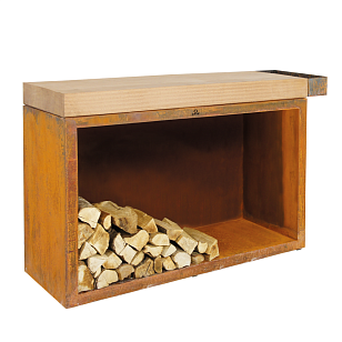 Разделочный столик с поленницей OFYR 135 для приготовления пищи Разделочный столик с поленницей OFYR 135 для сада