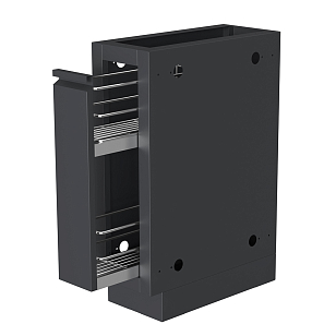 Тумба для приправ универсальная (бутылочница) 440 Черная для приготовления пищи Тумба для приправ универсальная (бутылочница) 440 Черная для сада