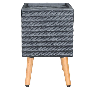 Кашпо Idealist Lite Таун Куб напольное с подставкой 30 Цвет: антрацит для сада и загородного дома Кашпо Idealist Lite Таун Куб напольное с подставкой 30 Цвет: антрацит, уличное оборудование