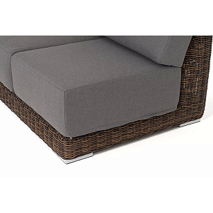 Модуль диванный правый 4SIS Капри, цвет коричневый для дачи Модуль диванный правый 4SIS Капри, цвет коричневый, садовая мебель