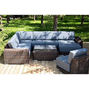 Кушетка 4SIS Капри, цвет коричневый для дачи Кушетка 4SIS Капри, цвет коричневый, садовая мебель