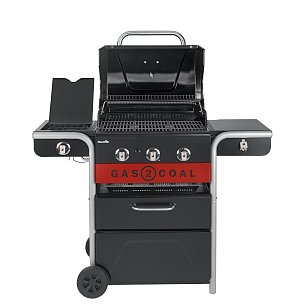 Угольный + Газовый гриль Char-Broil Gas2Coal Hybrid 3B для приготовления пищи угольный + газовый гриль char-broil gas2coal hybrid 3b