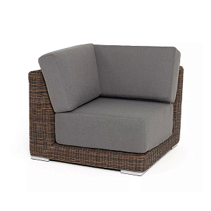 Модуль диванный угловой 4SIS Капри, цвет коричневый для дачи Модуль диванный угловой 4SIS Капри, цвет коричневый, садовая мебель