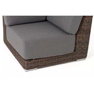 Модуль диванный угловой 4SIS Капри, цвет коричневый для дачи Модуль диванный угловой 4SIS Капри, цвет коричневый, садовая мебель