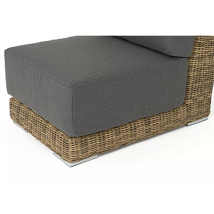 Модуль диванный прямой 4SIS Капри, цвет соломенный для дачи Модуль диванный прямой 4SIS Капри, цвет соломенный, садовая мебель