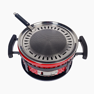 Настольный керамический гриль Diamond Egg Tabletop Grill Цвет: красный для приготовления пищи Настольный керамический гриль Diamond Egg Tabletop Grill Цвет: красный для сада