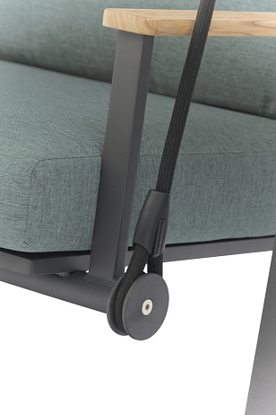 Качели Brafritid Malmo антрацит, мята для дачи Качели Brafritid Malmo антрацит, мята, садовая мебель