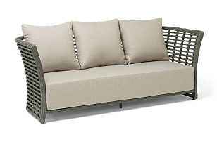 Диван 4SIS Валенсия 3-местный Цвет: серый для дачи Диван 4SIS Валенсия 3-местный Цвет: серый, садовая мебель