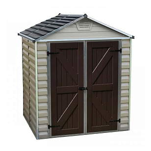 Cарай из поликарбоната Palram Skylight 6x5 Tan для сада и загородного дома Cарай из поликарбоната Palram Skylight 6x5 Tan, уличное оборудование