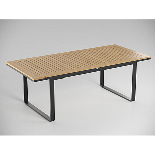 Обеденная зона Gardenini Premium Voglie 220 Карбон / Темно-серый со стульями Voglie для дачи Обеденная зона Gardenini Premium Voglie 220 Карбон / Темно-серый со стульями Voglie, садовая мебель