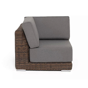 Модуль диванный угловой 4SIS Капри, цвет коричневый для дачи Модуль диванный угловой 4SIS Капри, цвет коричневый, садовая мебель