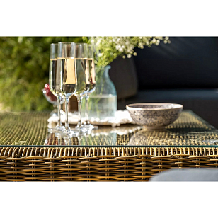 Лаунж-зона трансформирующаяся 4SIS Капри, цвет соломенный для дачи Лаунж-зона трансформирующаяся 4SIS Капри, цвет соломенный, садовая мебель