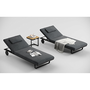 Шезлонг Gardenini Premium Hacienda S Карбон / Темно-серый для дачи Шезлонг Gardenini Premium Hacienda S Карбон / Темно-серый, садовая мебель