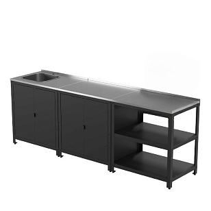 Уличная кухня Kitchcam из трех модулей