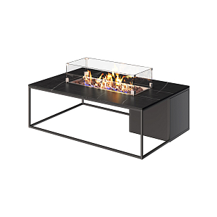 Стол-камин Kaminex Лаки Черный для сада и загородного дома Стол-камин Kaminex Лаки Черный, уличное оборудование