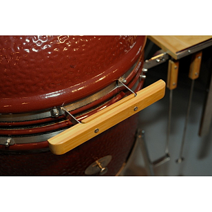 керамический гриль monolith le chef pro 2.0 red на ножках для приготовления пищи Керамический гриль Monolith Le Chef PRO 2.0 Red на ножках