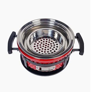 Настольный керамический гриль Diamond Egg Tabletop Grill Цвет: красный для приготовления пищи Настольный керамический гриль Diamond Egg Tabletop Grill Цвет: красный для сада