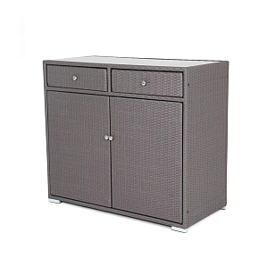 Плетёная тумба 4SIS Мальта Цвет: графит для дачи Плетёная тумба 4SIS Мальта Цвет: графит, садовая мебель