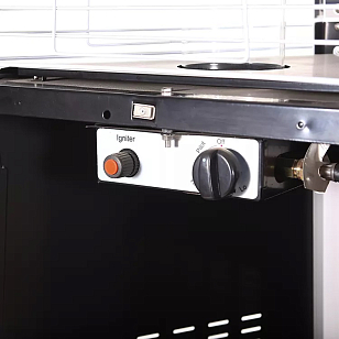 Уличный газовый обогреватель Stalleh Pyramid X3 Black для сада и загородного дома Уличный газовый обогреватель Stalleh Pyramid X3 Black, уличное оборудование