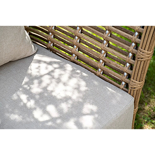 Диван 4SIS Валенсия 3-местный Цвет: соломенный для дачи Диван 4SIS Валенсия 3-местный Цвет: соломенный, садовая мебель