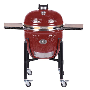 керамический гриль monolith le chef pro 2.0 red на ножках для приготовления пищи Керамический гриль Monolith Le Chef PRO 2.0 Red на ножках