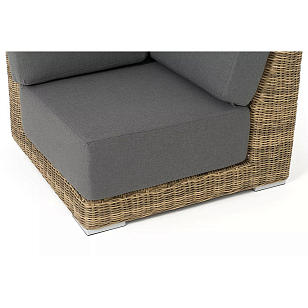 Модуль диванный угловой 4SIS Капри, цвет соломенный для дачи Модуль диванный угловой 4SIS Капри, цвет соломенный, садовая мебель