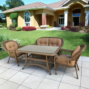 Комплект садовой мебели Lite Molfetta Beige для дачи Комплект садовой мебели Lite Molfetta Beige, садовая мебель